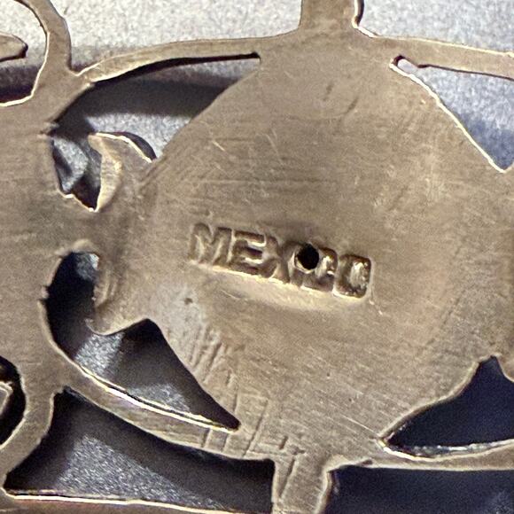 Vintage Mexico Sterling Silver 925 Scroll Link Bracelet - Picture 10 of 11